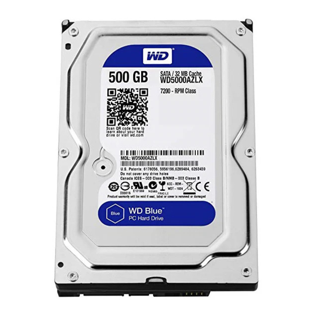 WD Western Digital Blue 500GB 7200 RPM 32MB Cache SATA 6.0Gb/s 3.5 Desktop Internal HDD