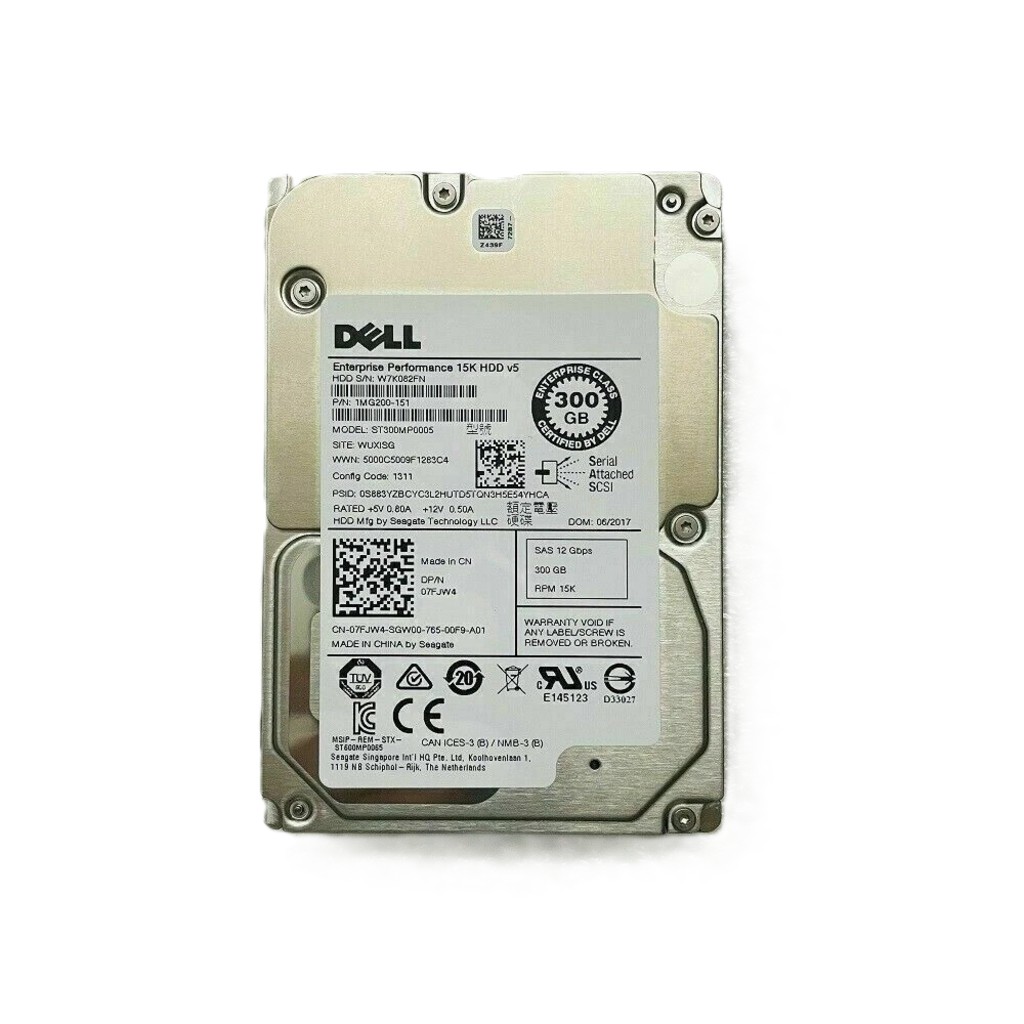 (00RVDT) Dell 300GB SAS 12 Gb/s 	2.5 inches 15k RPM HDD