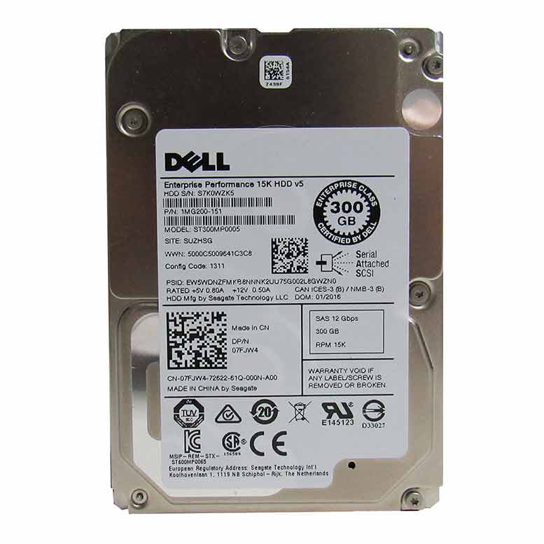(03JHHV) Dell 300GB SAS 12 Gb/s 	2.5 inches 15k RPM HDD