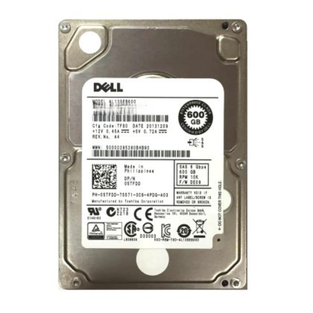 Dell 600GB SAS 6 Gb/s 2.5 inches 15k RPM HDD