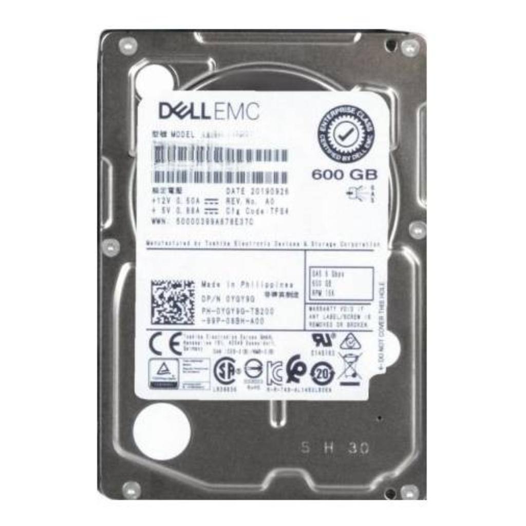 (08Y0Y6) Dell 600GB SAS 6 Gb/s 	2.5 inches 15k RPM HDD