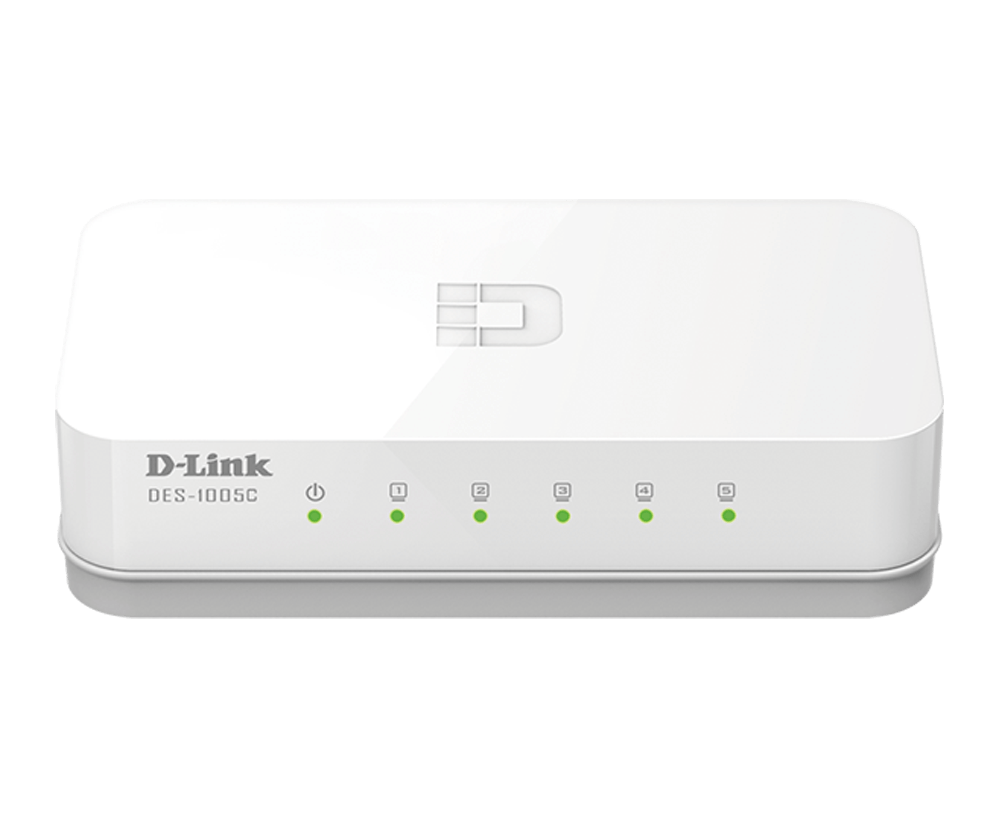 D-Link 5-Port 10/100 Mbps Unmanaged Desktop Switch