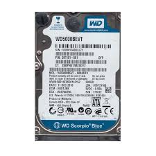 Western Digital WD5000BEVT-60A0RT0 500GB 2.5" SATA Hard Drive