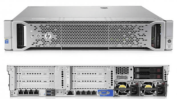 (Refurbished) HPE ProLiant DL380 Gen9 Server (2xE52670v3.64GB.5x480GB)