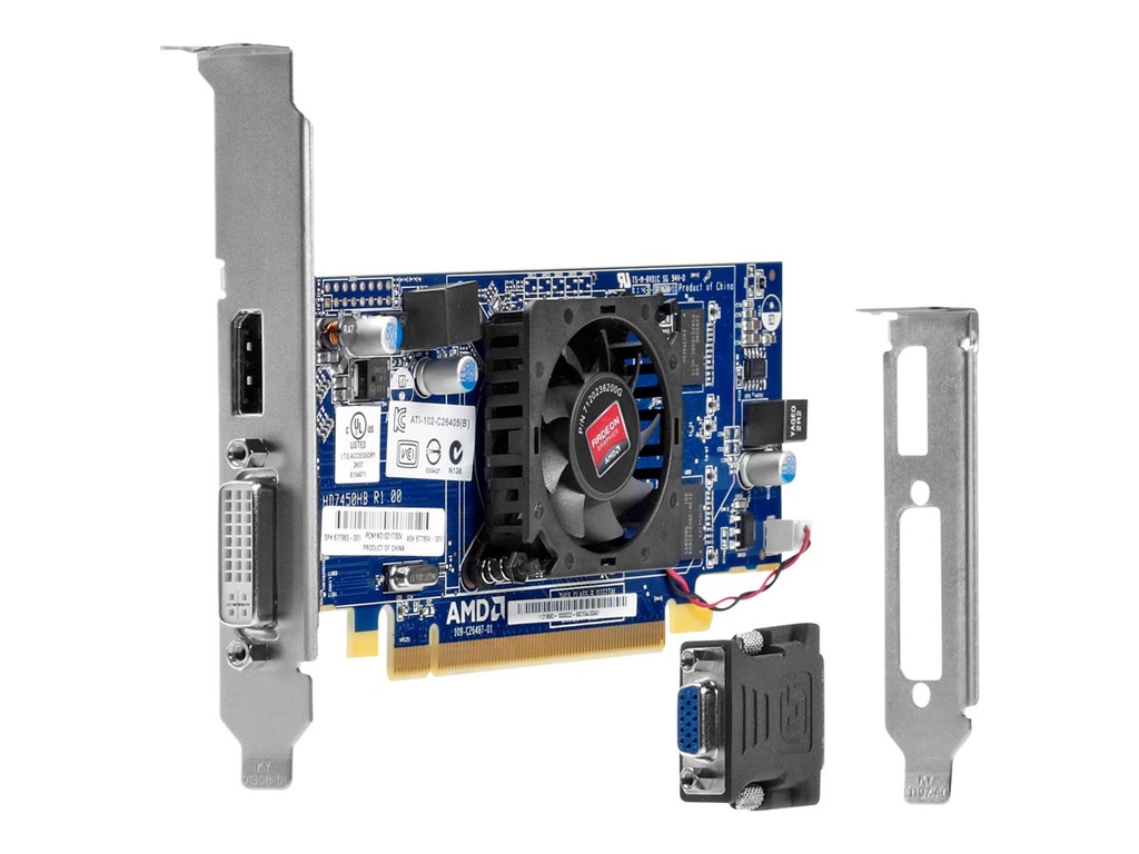 (Refurbished) HP AMD Radeon HD 7450 1GB GDDR3 DVI/DP PCIe Video Card