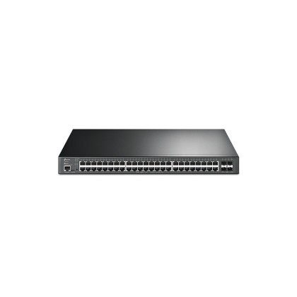 TP-Link JetStream 48-Port Gigabit and 4-Port 10GE SFP+ L2+ Managed Switch with 48-Port PoE+