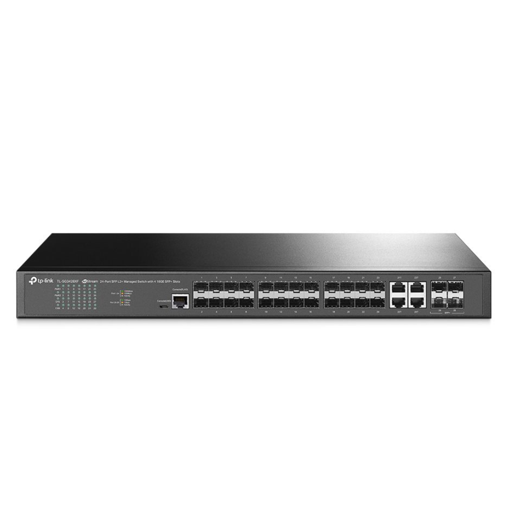 TP-Link JetStream 24-Port 2.5GBASE-T and 4-Port 10GE SFP+ L2+ Managed Switch with 16-Port PoE+ & 8-Port PoE++