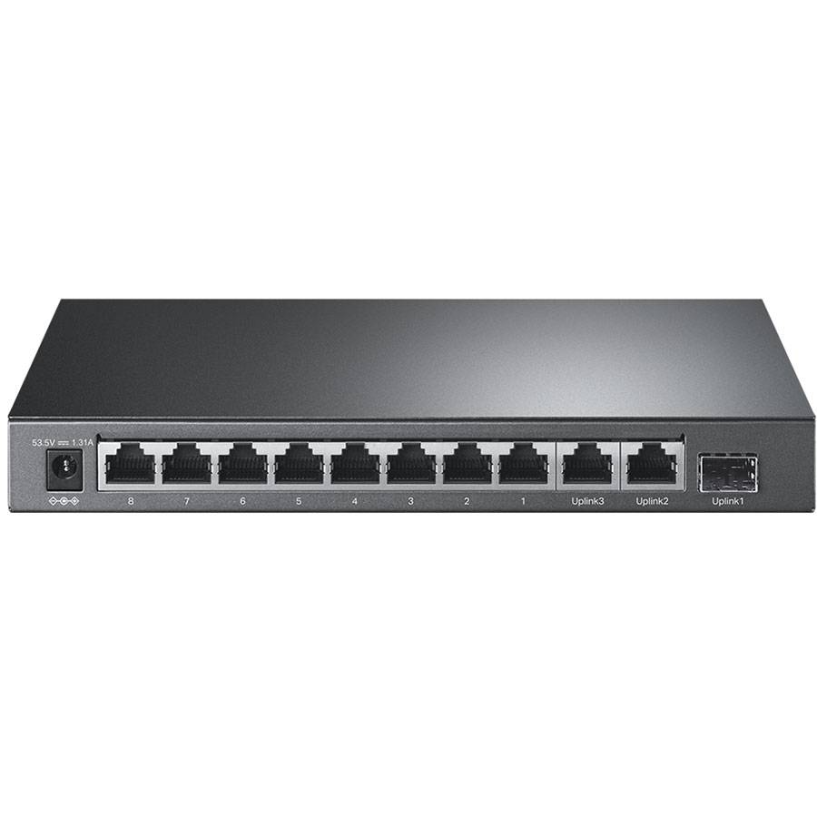 TP-Link 8-Port 10/100Mbps + 3-Port Gigabit Desktop Switch with 8-Port PoE+