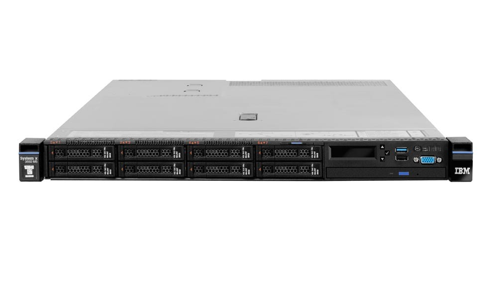 IBM System x3550 M5 1U Rack Server (2xE52670v3.64GB.5x480GB)