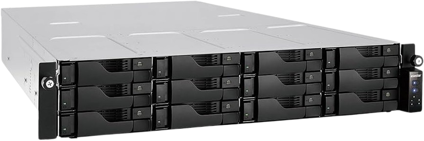 ASUSTOR AS6512RD/RAIL 12-bay 2U Rackmount Storage Server