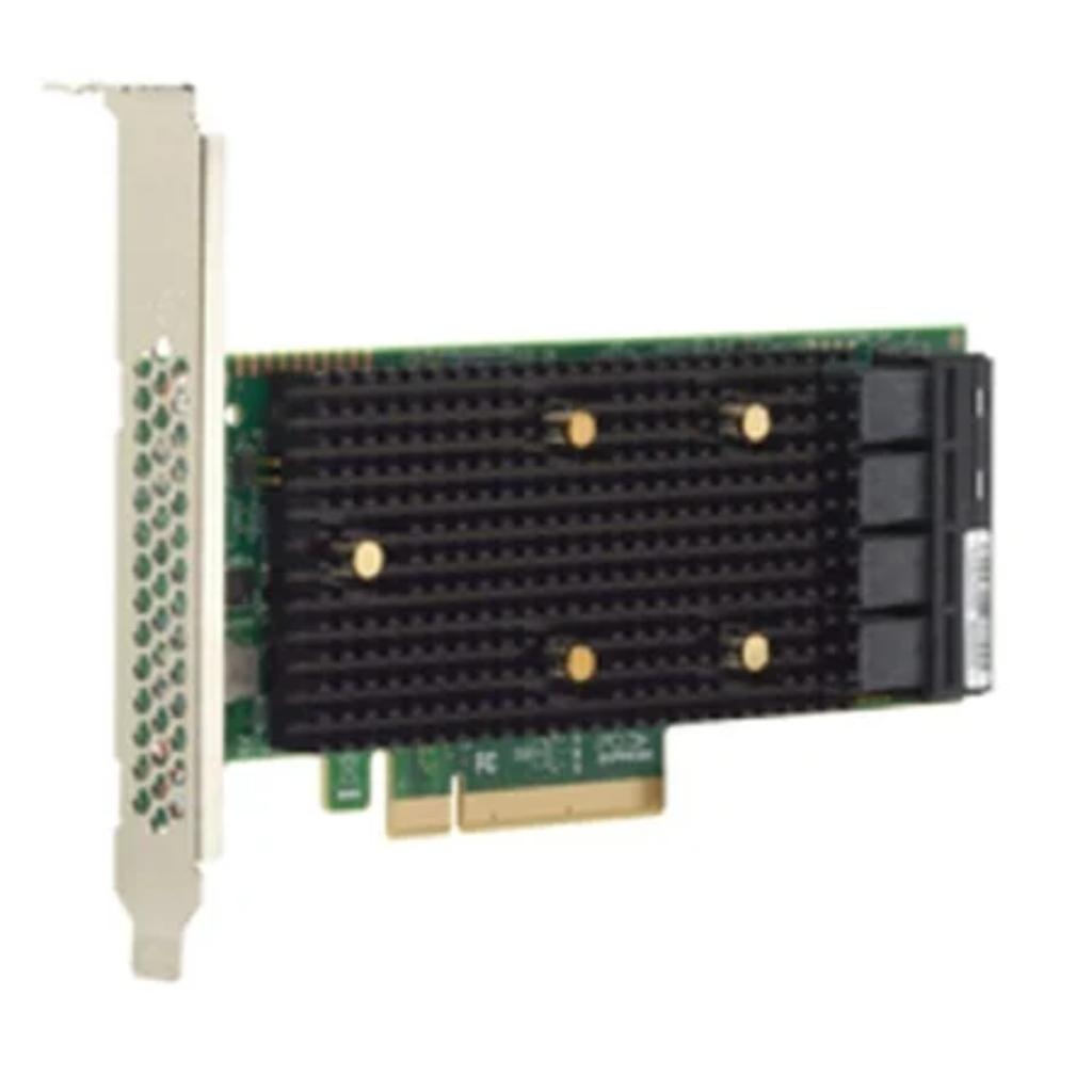 Broadcom HBA 9400-16i 16-Port Tri-Mode Storage Adapter supporting SAS, SATA, and NVMe