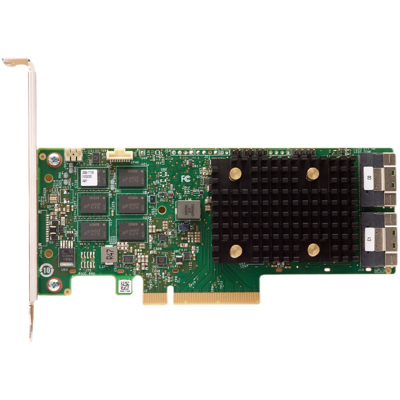 Broadcom MegaRAID 9560-16i 16-Port Tri-Mode Storage Adapter supporting SAS, SATA, and NVMe