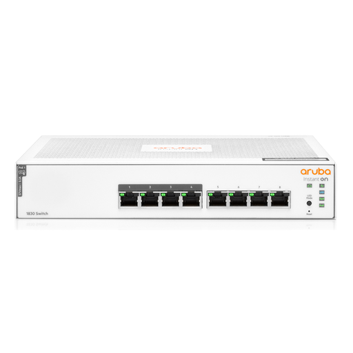 [JL811A] HPE Aruba Instant On 1830 8G 4p Class4 PoE 65W Switch
