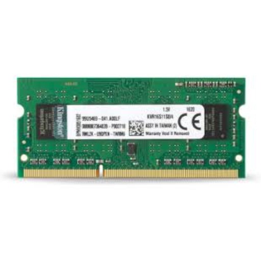 [KVR16S11S8/4] 4GB 1Rx8 512M x 64-Bit PC3-12800 CL11 204-Pin SODIMM