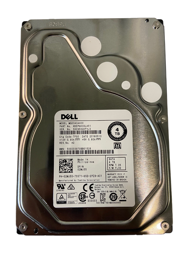[2MJ55] Dell 02MJ55 HDEPQ00DLA51 4TB 6G 7.2K LFF SATA 3.5" Hard Drive w/Tray