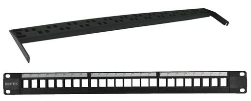 [1406-00041] Dintek 1U 24P UTP Snap-in Panel