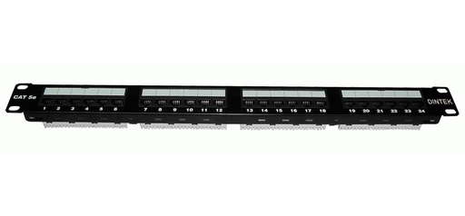 [1402-03019] DINTEK PowerPRO 1U 24P Cat.5e UTP Patch Panel