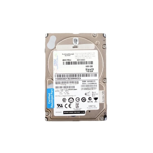 [49Y2007/49Y2004/49Y2003] IBM 600GB 10K RPM SAS 2.5" HDD