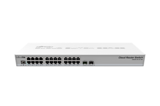[CRS326-24G-2S+RM] Mikrotik 24-port GigE + 2x SFP+ Cloud Router Switch