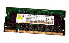 [NT256T64UH4A0FN-37B] Nanya 256MB 1Rx16 PC2-4200S DDR2 CL4 SODIMM Laptop Memory