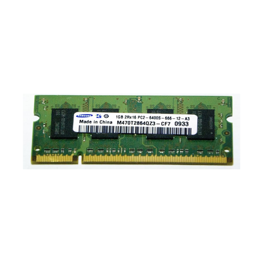 [M470T2864QZ3-CF7] Samsung 1GB 2Rx16 DDR2 PC2-6400s 800MHz 200pin SODIMM Notebook Memory