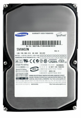 [SV0802N] Samsung Spinpoint V80 80GB,Internal,5400 RPM,3.5" HDD