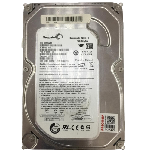 [ST3320813AS] Seagate Barracuda 7200.11 320GB 7.2K 3.5" SATA Hard Drive