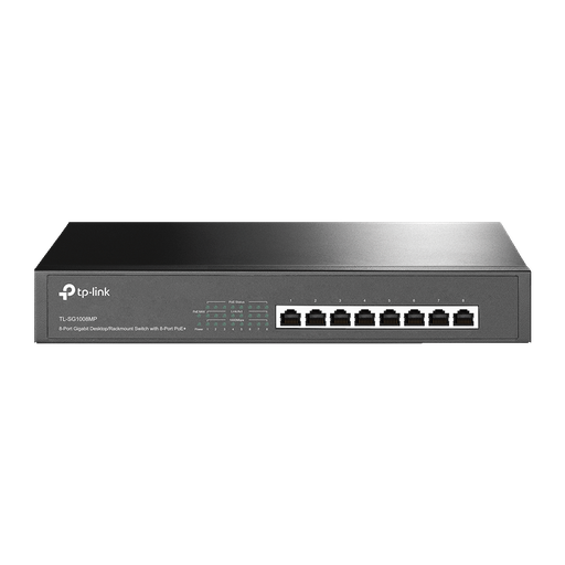 [TL-SG1008MP] TP-Link 8-Port Gigabit Desktop/Rackmount Switch with 8-Port PoE+