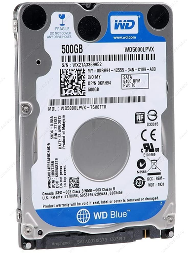 [WD5000LPVX] WD Blue 2.5" 500GB WD5000LPVX