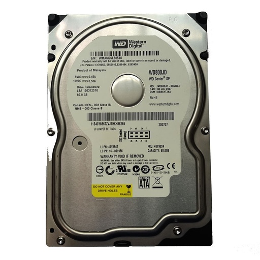 [WD800JD-75MSA2] Western Digital 80GB 7200RPM SATA 3.5" HDD