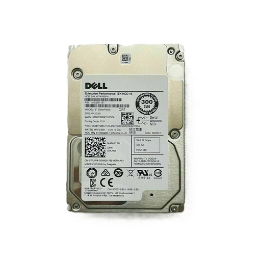 [00RVDT] (00RVDT) Dell 300GB SAS 12 Gb/s 	2.5 inches 15k RPM HDD