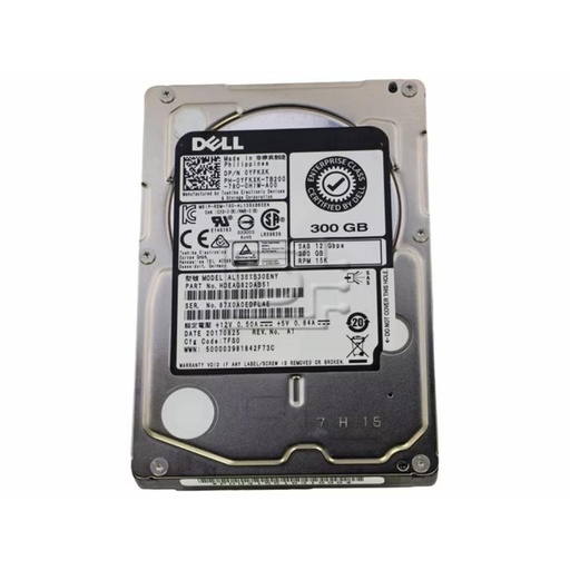 [05F7JX] (05F7JX) Dell 300GB SAS 12 Gb/s 	2.5 inches 15k RPM HDD
