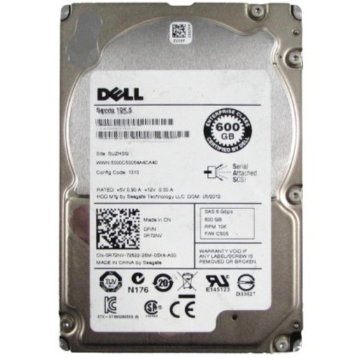 [0NN1JF] (0NN1JF) Dell 600GB SAS 6 Gb/s 	2.5 inches 10000RPM HDD