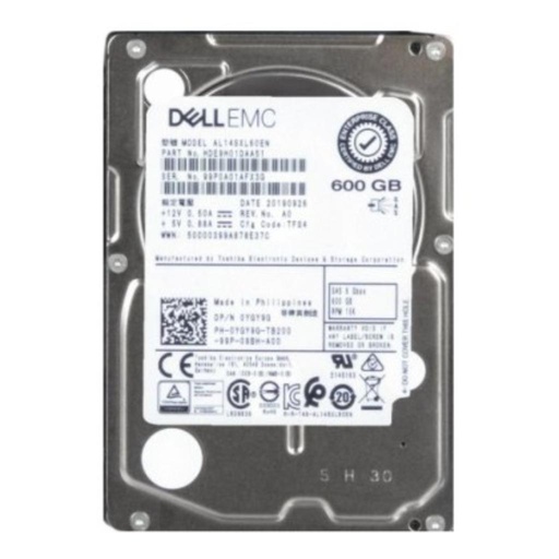 [01W95C] (01W95C) Dell 600GB SAS 6 Gb/s 	2.5 inches 15k RPM HDD
