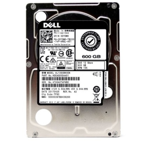 [033DP0] Dell 600GB SAS 6 Gb/s 2.5 inches 15k RPM HDD