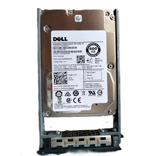 [04XK8X] Dell 600GB SAS 6 Gb/s 2.5 inches 15k RPM HDD