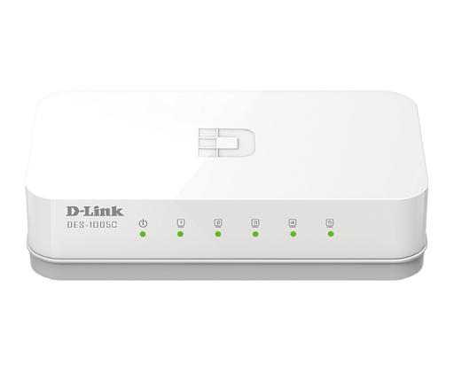 [DES-1005C] D-Link 5-Port 10/100 Mbps Unmanaged Desktop Switch