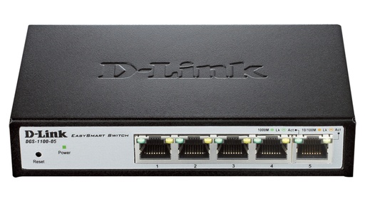 [DGS-1100-05] D-Link 5-Port Gigabit Smart Managed Switch