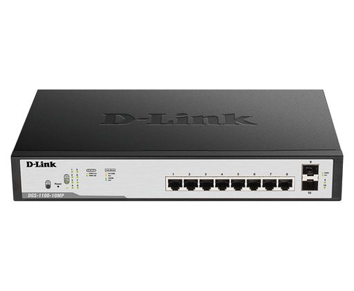 [DGS-1100-10MP] D-Link 10-Port Gigabit PoE Smart Managed Switch