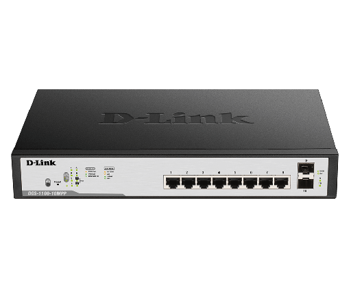 [DGS-1100-10MPP] D-Link 10-Port Gigabit PoE++ Smart Managed Switch