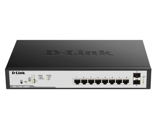 [DGS-1100-10MPP] D-Link 10-Port Gigabit PoE++ Smart Managed Switch