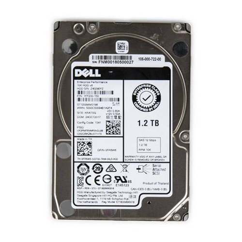 [0G2G54] Dell 1.2TB SAS 12 Gb/s 2.5 inches 10000RPM HDD - Refurbished