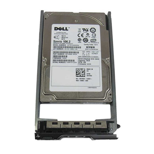 [HT952] Dell 73GB SAS 3 Gb/s 2.5 inches 10000RPM  Server Hardisk