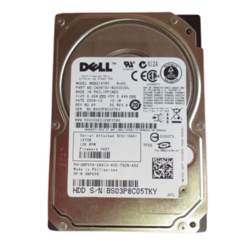 [NP659] (NP659) Dell 146GB SAS 3 Gb/s 2.5 inches 10000RPM Server Harddisk