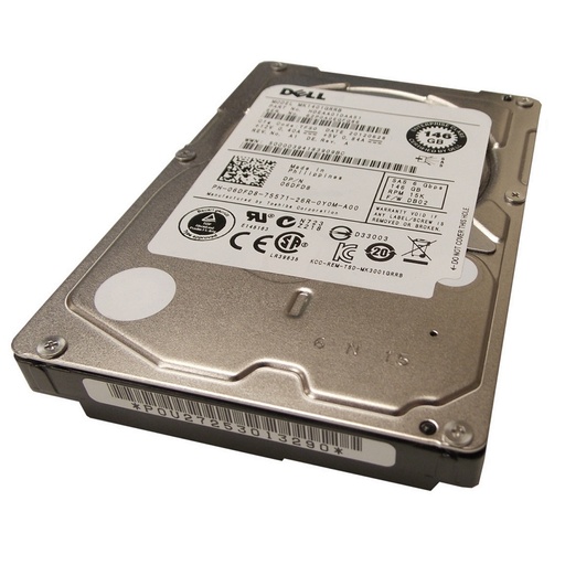 [U716N] (U716N) Dell 146GB SAS 6 Gb/s 2.5 inches 15000RPM Server Harddisk