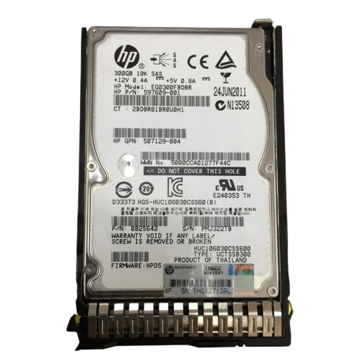 [0B25642] HPE 507129-004 300GB 10kRPM 2.5in SAS-6G Enterprise G4-G7 HDD