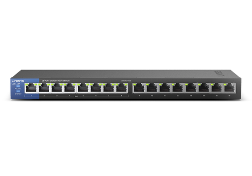 [LGS116P-AP] Linksys 16-Port Business Desktop Gigabit PoE+Switch