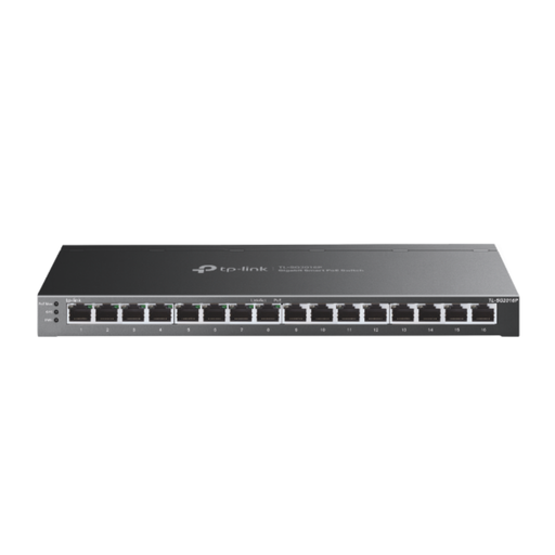 [TL-SG2016P] TP-Link JetStream 16-Port Gigabit Smart Switch with 8-Port PoE+