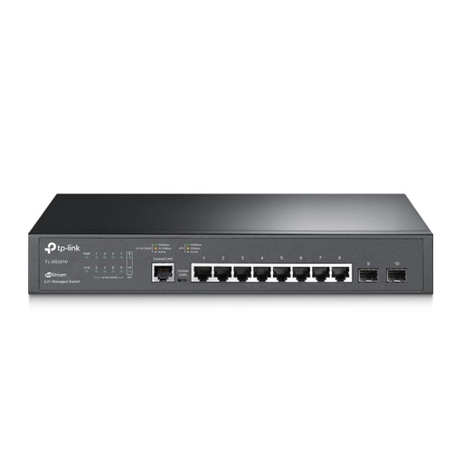 [TL-SG3210] TP-Link JetStream™ 8-Port Gigabit L2+ Managed Switch with 2 SFP Slots