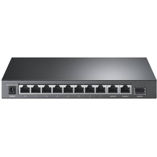 [TL-SL1311P] TP-Link 8-Port 10/100Mbps + 3-Port Gigabit Desktop Switch with 8-Port PoE+
